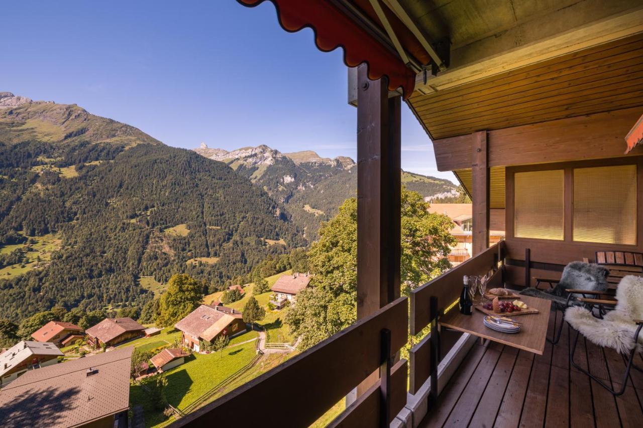 Chalet Primula Penthouse Wengen Eksteriør billede