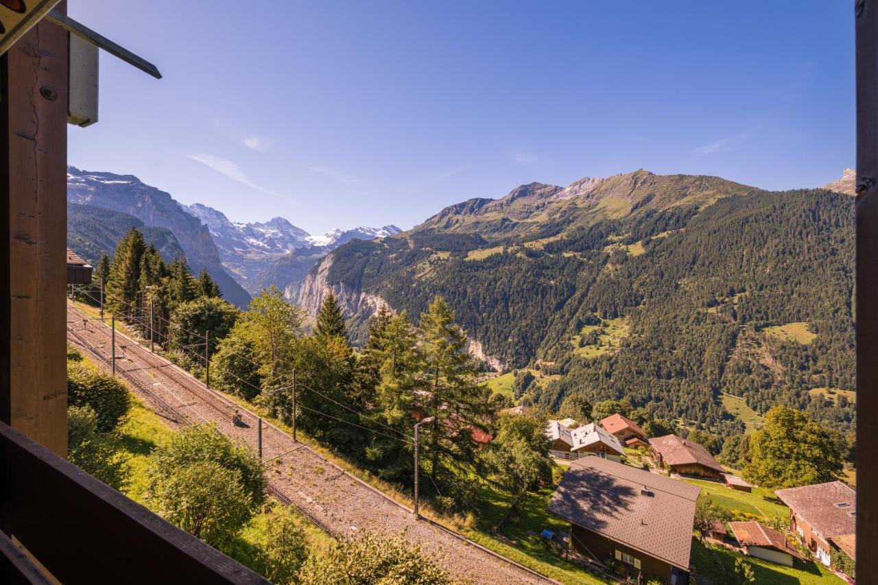 Chalet Primula Penthouse Wengen Eksteriør billede