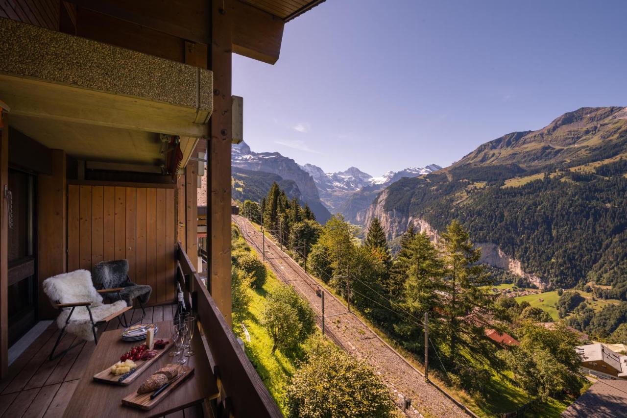Chalet Primula Penthouse Wengen Eksteriør billede