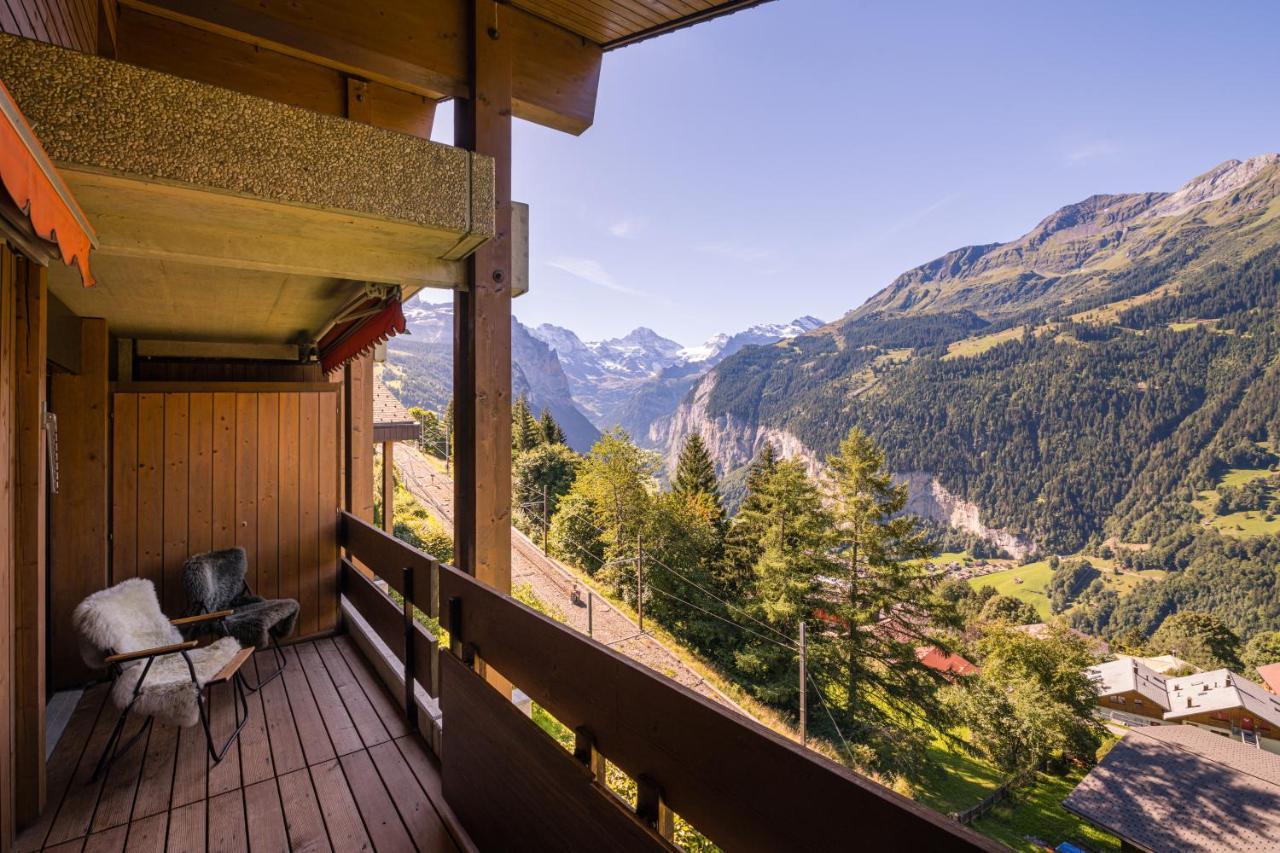 Chalet Primula Penthouse Wengen Eksteriør billede