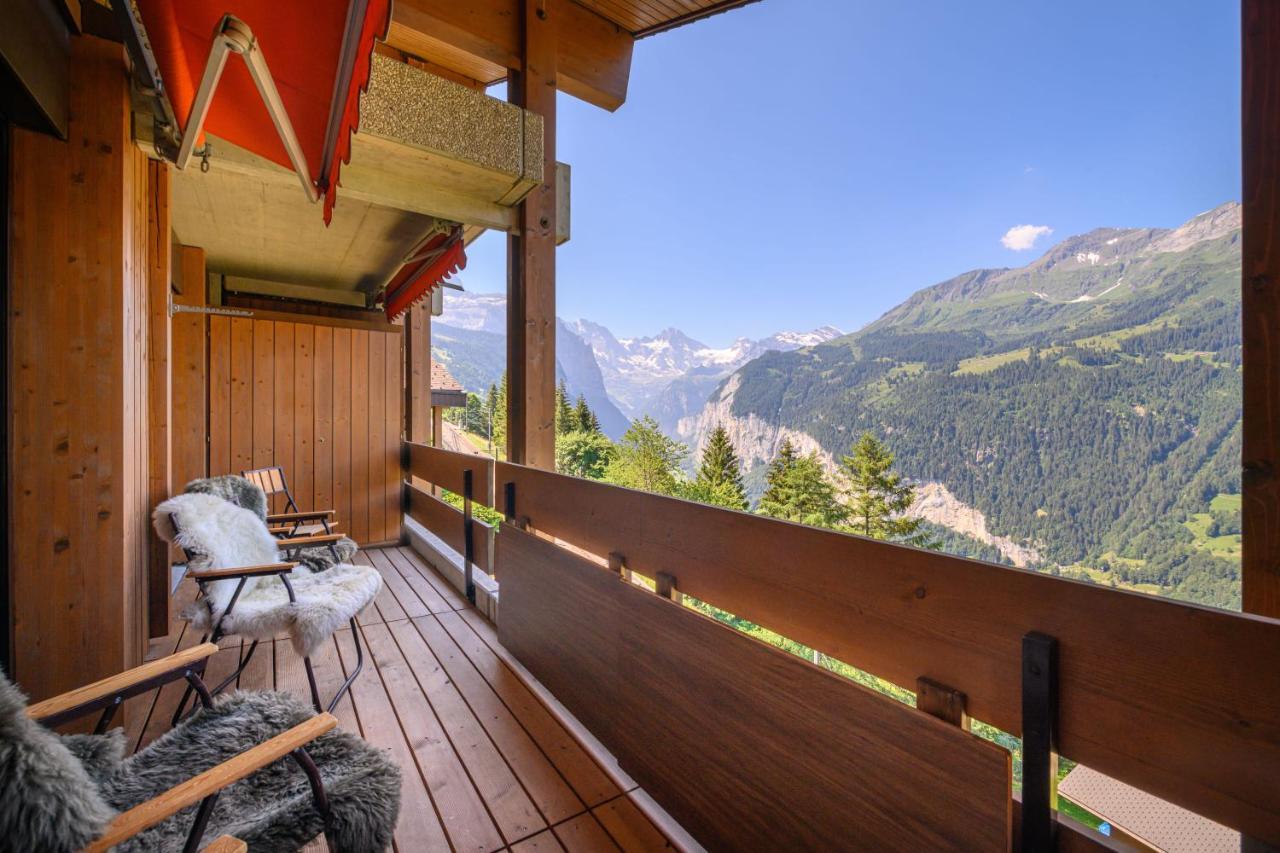 Chalet Primula Penthouse Wengen Eksteriør billede