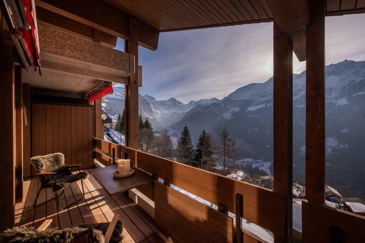Chalet Primula Penthouse Wengen Eksteriør billede
