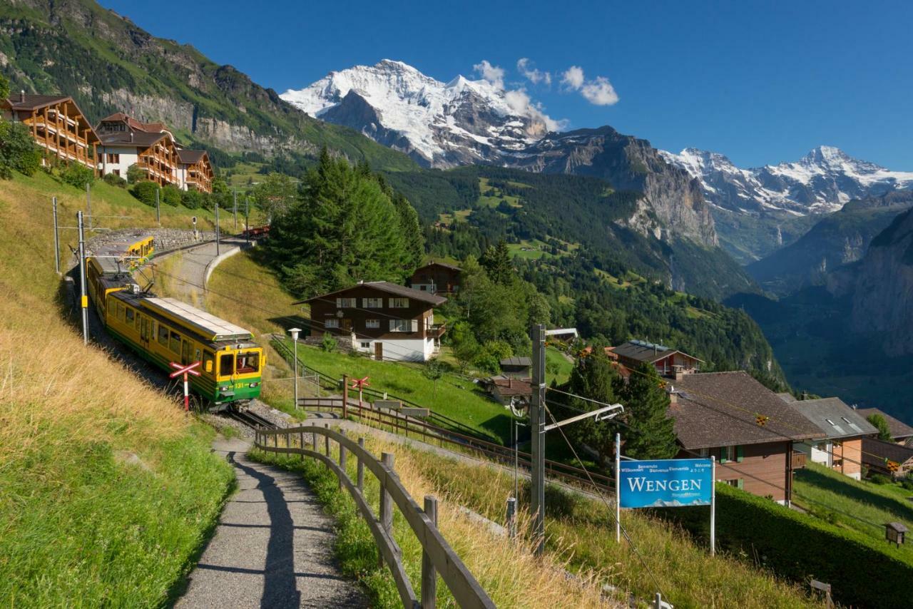 Chalet Primula Penthouse Wengen Eksteriør billede